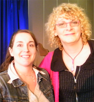 Je suis en compagnie de Michelle Blanc à Rimouski, le 8 octobre 2009